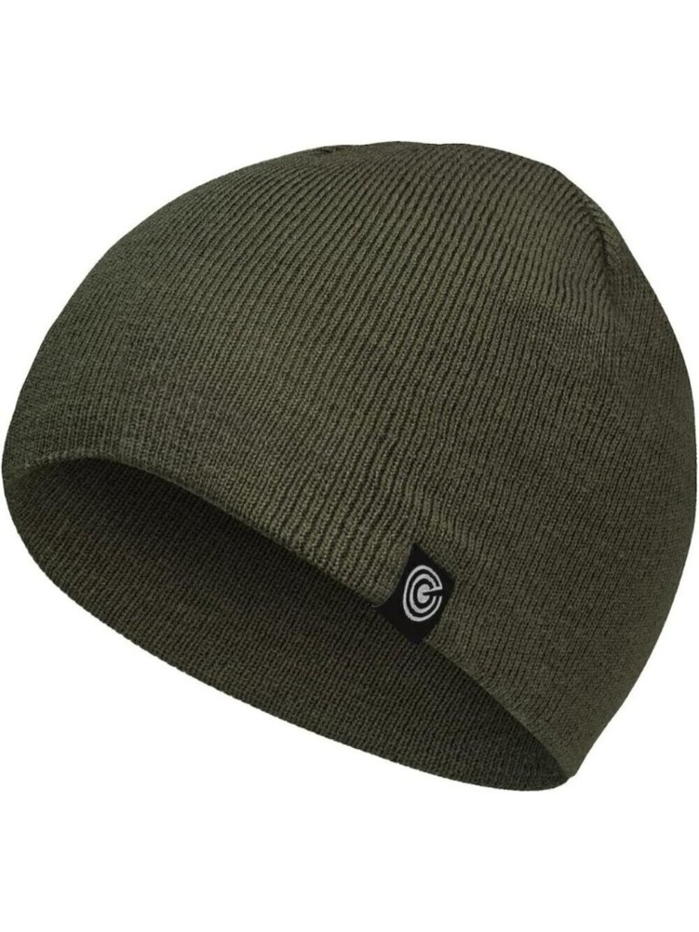 Unisex Forest Green 100% Acrylic Ribbed Knit Warm and Durable Winter Beanie Cap